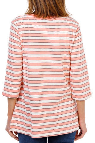 Thumbnail 1: Lands End Plus 3/4 Sleeve Lap Shoulder Tunic Top 