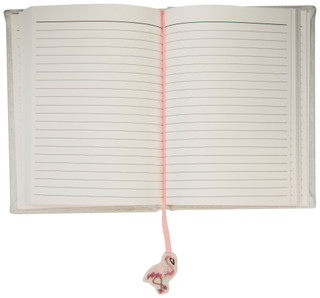Thumbnail 2: GO HOME 6x8 Beaded Flamingo Notebook 