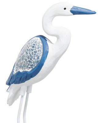 Thumbnail 2: Fancy That 12 in Coastal Resin Mosaic Heron Home Accent  