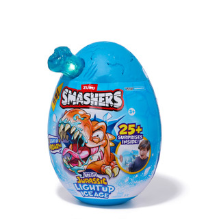 Thumbnail 2: Zuru 26 Pc Mega Jurassic Light-Up Ice Age Dino Island Smasher Toy 
