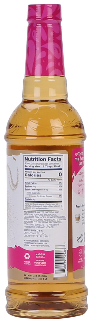 Thumbnail 1: Jordan's Skinny Mixes 25.4 oz French Vanilla Syrup  
