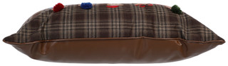 Thumbnail 2: Tinsel & Holly Embroidered Christmas Classic Bear Party Decorative Pillow  