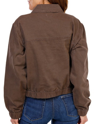 Thumbnail 2: Driftwood Women's Long Sleeve Floral Embroidered Button-Front Jacket 