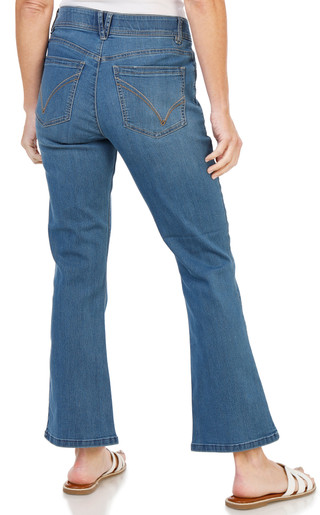 Thumbnail 2: Democracy Women's Petite High Rise Boot Leg Jeans  
