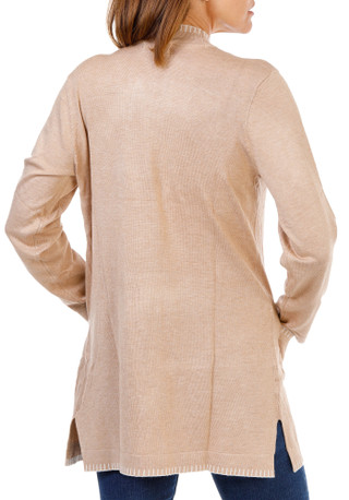 Thumbnail 2: ADRIENNE VITTADINI Women's Open Front Whip Stitch Cardigan 