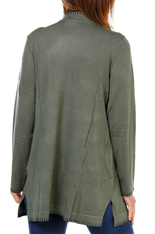 Thumbnail 2: ADRIENNE VITTADINI Women's Open Front Whip Stitch Cardigan 