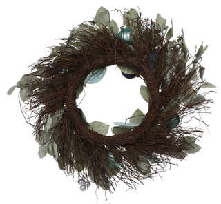 Thumbnail 2: Magical Season 24 in Coastal Christmas Sea Life Spiral Vine Wreath 