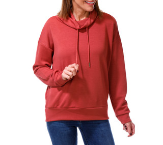 Thumbnail 1: Tahari Women's Long Sleeve Drawstring Cowl Neck Pullover 