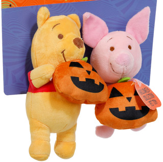 Thumbnail 3: Disney 2 Pc Halloween Winnie the Pooh & Piglet Squeaker Dog Toys 