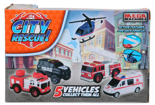 Thumbnail 2: Brooklyn Lollipop City Rescue Police Toy Car w/ Sounds and Lights  