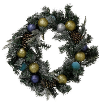 Thumbnail 1: Magical Season 24 in Christmas Wreath with Glitter Balls & Pinecones  