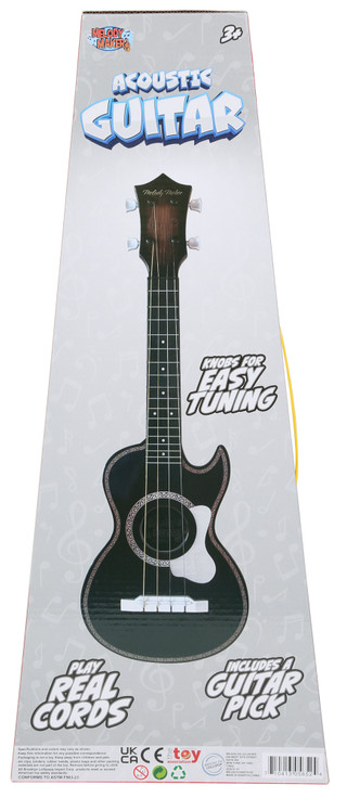 Thumbnail 2: Brooklyn Lollipop Acoustic Guitar Toy with Tuning Pegs & Pick 