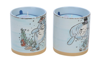 Thumbnail 1: Chubby Mermaids 2 Pk Ocean & Pond Candles in Gift Box 