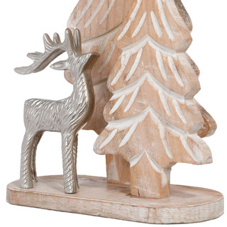 Thumbnail 2: Magical Season 18 in Wooden Christmas Trees & Reindeer Accent 
