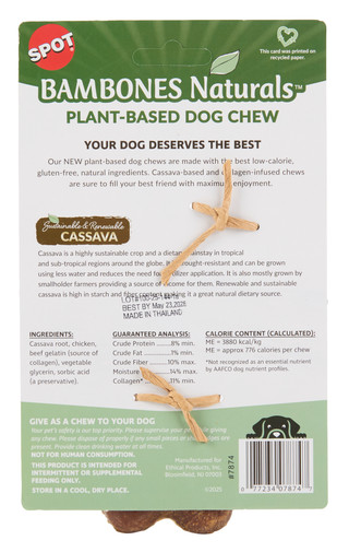 Thumbnail 2: Spot Plant-Based Chicken Flavor Wishbone Dog Chew 