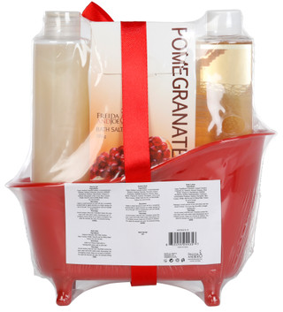 Thumbnail 2: FREIDA + JOE 5 Pc Pomegranate Bath Gift Set 