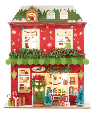 Thumbnail 1: Magical Season 9.5 in LED Wooden Christmas Gift Shop Accent 