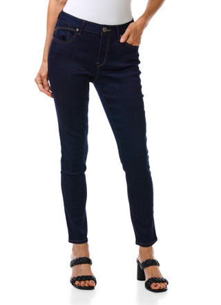 Thumbnail 1: 1822 Denim Women's Silk Denim Ankle Skinny Jeans 