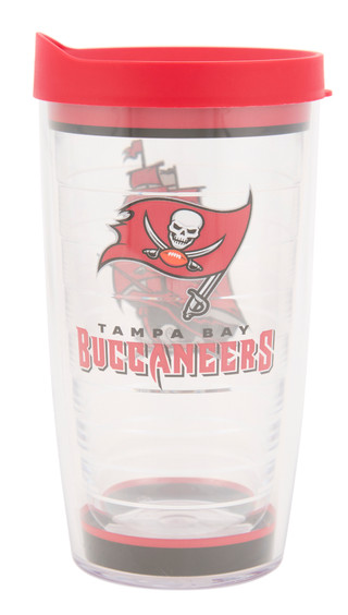 Thumbnail 1: Tervis 16 oz Tampa Bay Bucs Insulated Plastic Tumbler 