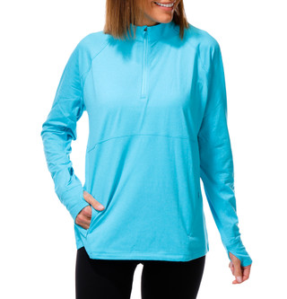 Thumbnail 1: Callaway Women's Active Opti-Dri  1/4 Zip Long Sleeve Golf Shirt 