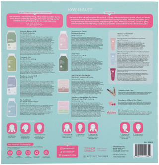 Thumbnail 2: ESW BEAUTY 12 Pc Christmas Snow Globe Beauty Vault Advent Calendar 