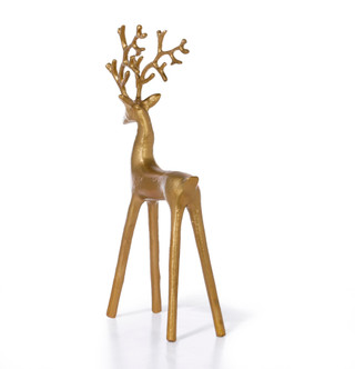Thumbnail 2: Magical Season 13 in Gold Christmas Reindeer Decor 