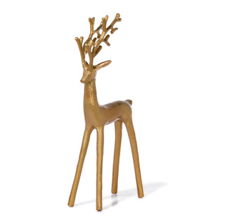Thumbnail 1: Magical Season 13 in Gold Christmas Reindeer Decor 