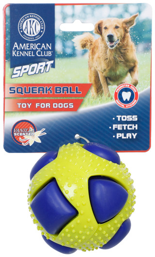 Thumbnail 1: American Kennel Club Vanilla Scented Squeak Ball Dog Toy 