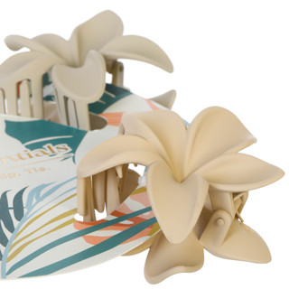 Thumbnail 2: Hair Essentials 4 Pk Floral Hair Claw Clips 
