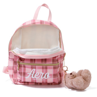 Thumbnail 2: Aeropostale Mini Plaid Backpack & Teddy Bear Keychain 