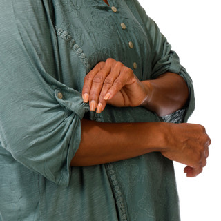 Thumbnail 2: Democracy Women's Plus Quarter Button Top  