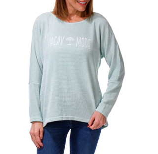 Thumbnail 1: Chenault Women's Long Sleeve Embroidered Chenille Top 