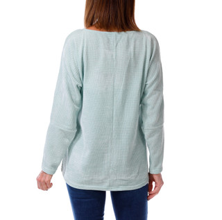 Thumbnail 2: Chenault Women's Long Sleeve Embroidered Chenille Top 