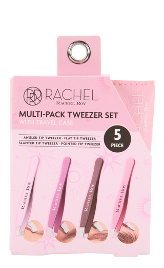 Thumbnail 1: RACHEL ROY Multi-Pack Tweezer Set w/ Travel Case 