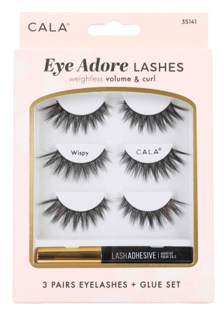 Thumbnail 1: CALA 3 Pk Eye Adore Lashes w/ Glue Set 