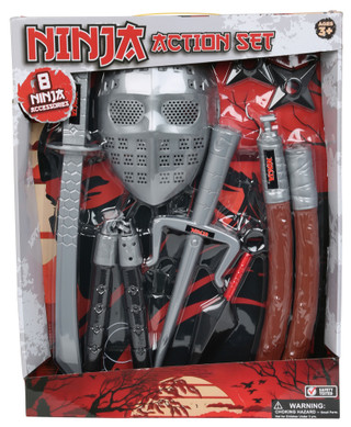 Thumbnail 1: Brooklyn Lollipop 8 Pc Kids Ninja Action Set 