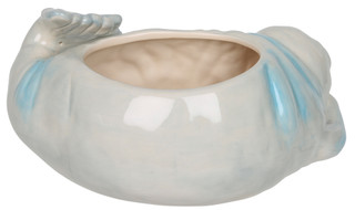 Thumbnail 2: Chubby Mermaids Decorative Coral Manatee Bowl 