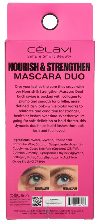 Thumbnail 2: CELAVI 2 Pc Nourish & Strengthen Mascara Duo 