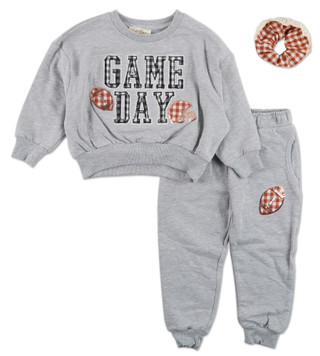 Thumbnail 1: Jessica Simpson Toddler Girls 3 Pc Pants & Scrunchie Set 