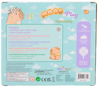Thumbnail 2: HOT FOCUS 2 Pc Capybara Squishy & LED Night Light Set 