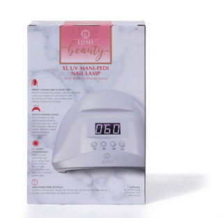 Thumbnail 2: Lomi Beauty XL UV Mani-Pedi Nail Lamp w/ Phone Stand 