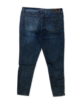 Thumbnail 2: Angels Forever Young Women's Plus Double Button Ripped Skinny Jeans 