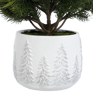 Thumbnail 2: Supreme Silk 24 in Holiday Pine Potted Tree  