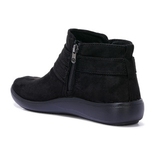 Thumbnail 2: Bzees by Lifestride Women's Black Brave Air Step Zippered Ankle Boots (Med/Wide) 