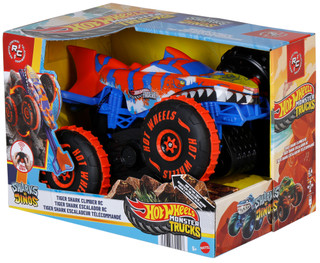 Thumbnail 1: Mattel Remote Control Hot Wheels Tiger Shark Climber Truck 