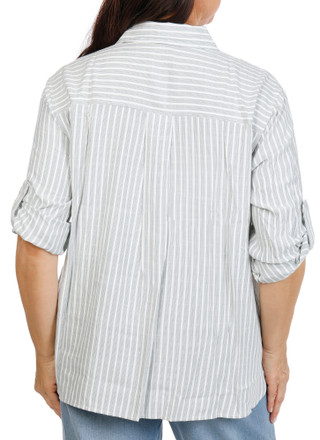 Thumbnail 2: MAX STUDIO Women's Plus Quarter Button Top  