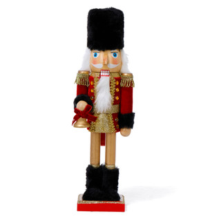 Thumbnail 1: Magical Season 14 in Christmas Nutcracker with Fur Hat & Bell Decor 