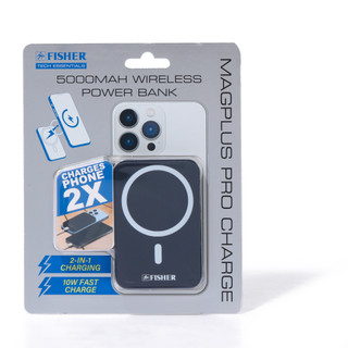 Thumbnail 1: Fisher 5000mAh Magplus Pro Charge Wireless Power Bank 