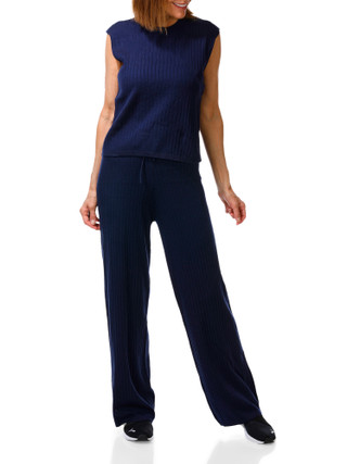 Thumbnail 1: Express Women's 2 Pc Sleeveless Sweater Top & Wide Pants Set 