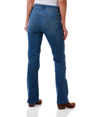 Thumbnail 2: Democracy Women's Mid Rise Straight Leg Jeans 